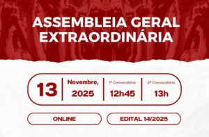 Assembleia Geral Extraordinária em 13/11/2025 – Edital 14/2025